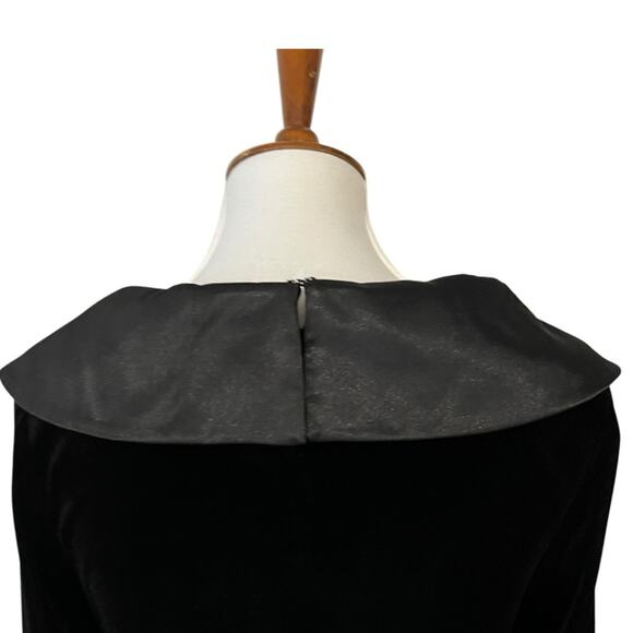 Jessica Howard 10P Cocktail Dress Velvet Retro Stretch 10 Petite Elegant Classic - Picture 10 of 16